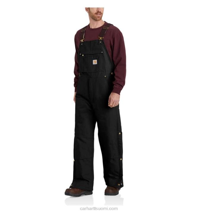 musta miehet Carhartt löysä istuvuus kiinteä ankka eristetty ruokalappu 4NNJ77