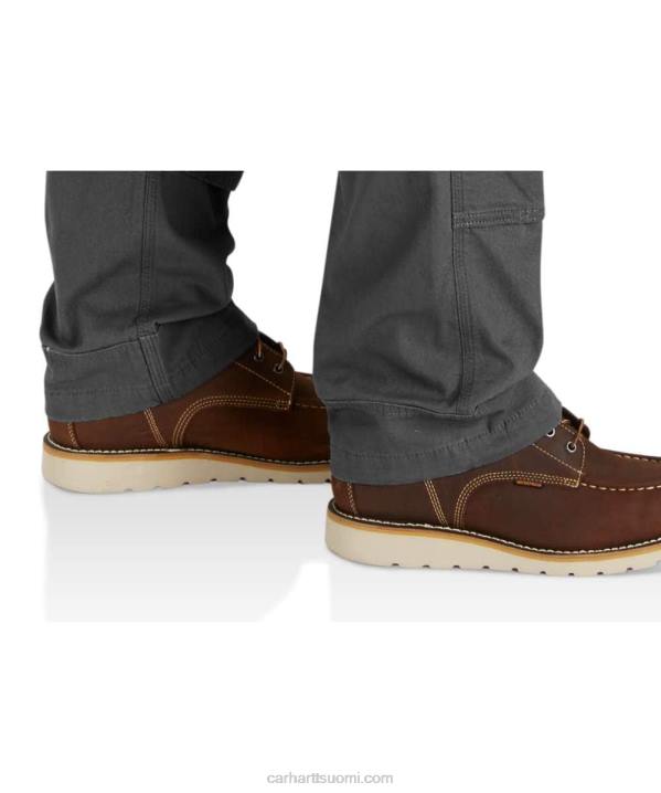 tumma khaki miehet Carhartt jyrkkä flex rento istuvuus canvas-lappuhaalari 4NNJ75