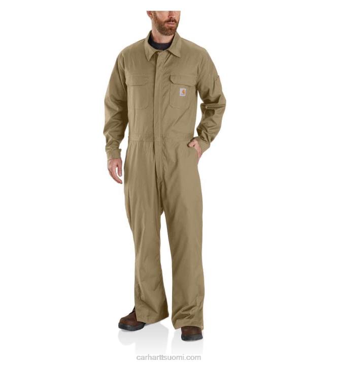 tumma khaki miehet Carhartt luja flex canvas haalari 4NNJ79