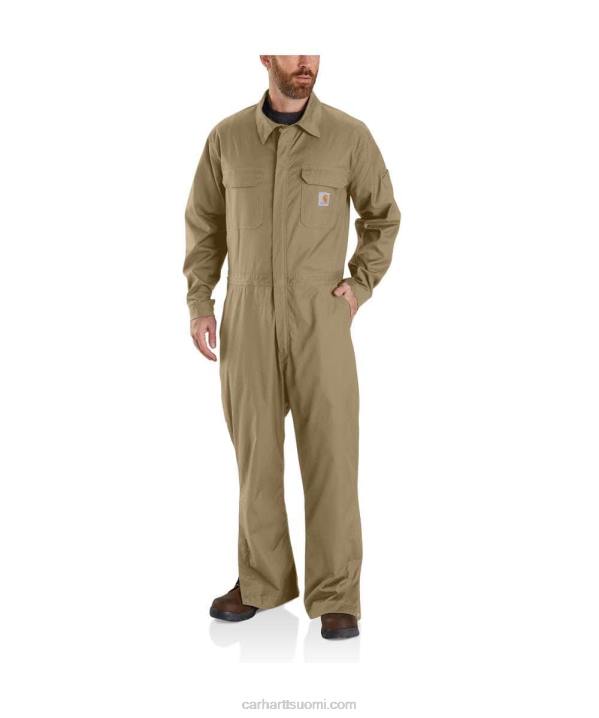 tumma khaki miehet Carhartt luja flex canvas haalari 4NNJ79