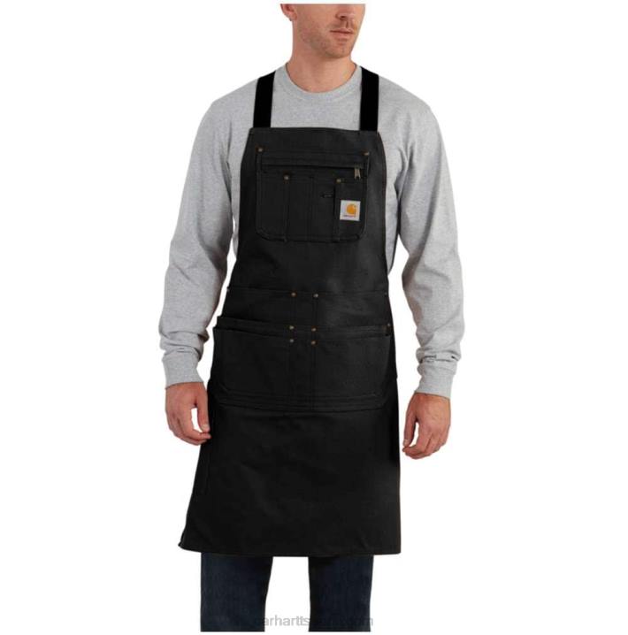 musta miehet Carhartt kiinteä ankan esiliina 4NNJ12