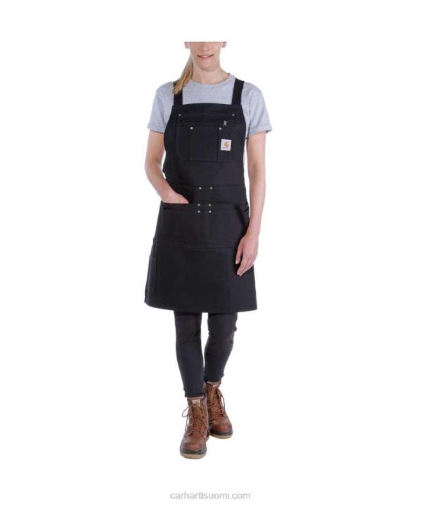 musta miehet Carhartt kiinteä ankan esiliina 4NNJ12
