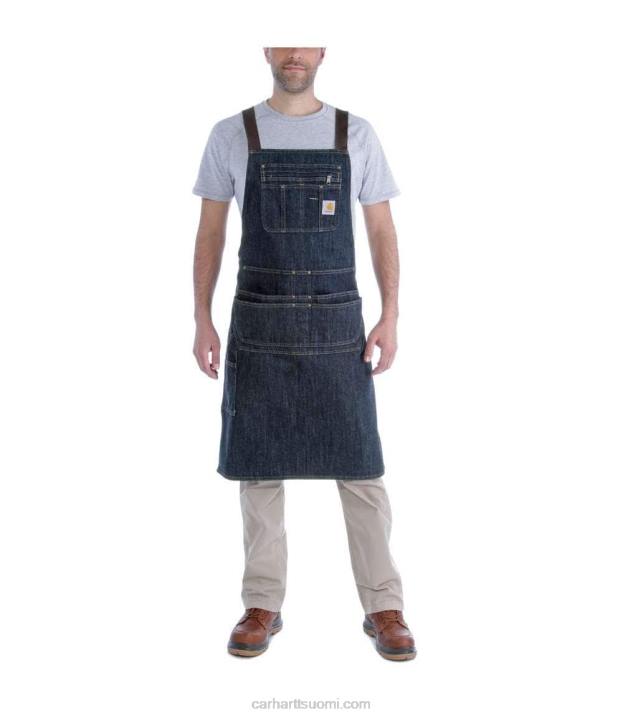 tummansininen harjanne miehet Carhartt denim esiliina 4NNJ153