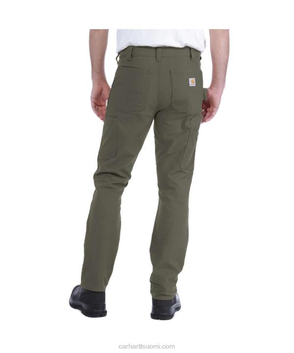musta miehet Carhartt kestävät, joustavat, suorat ankkahousut 4NNJ52