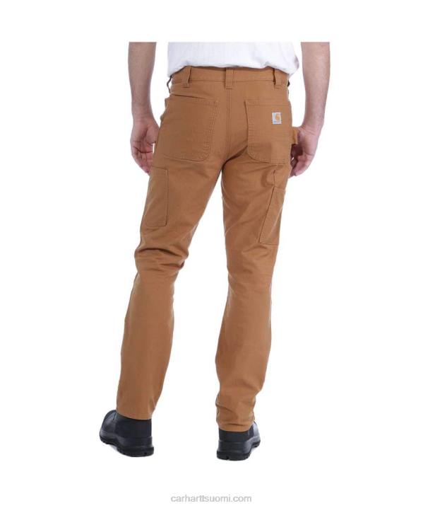 musta miehet Carhartt kestävät, joustavat, suorat ankkahousut 4NNJ52
