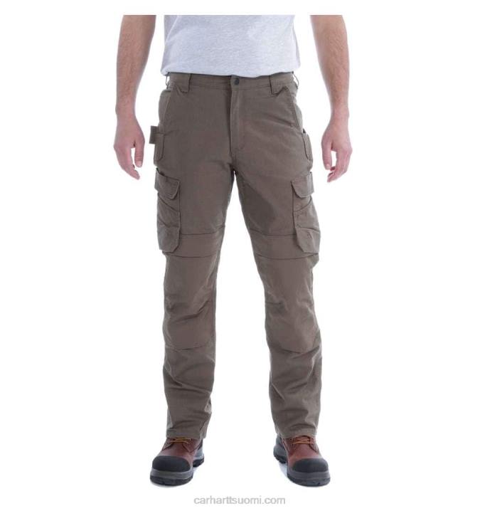musta miehet Carhartt teräksinen luja flex rented fit kaksinkertainen etu lasti työhousut 4NNJ64