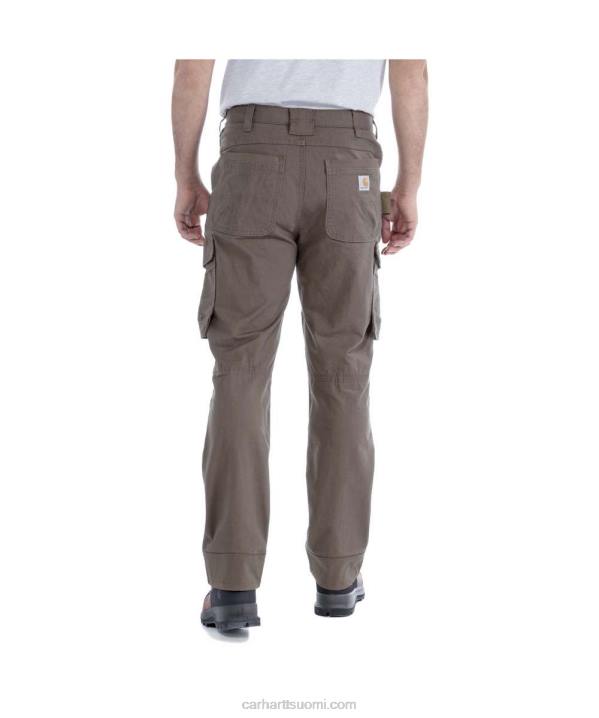 musta miehet Carhartt teräksinen luja flex rented fit kaksinkertainen etu lasti työhousut 4NNJ64