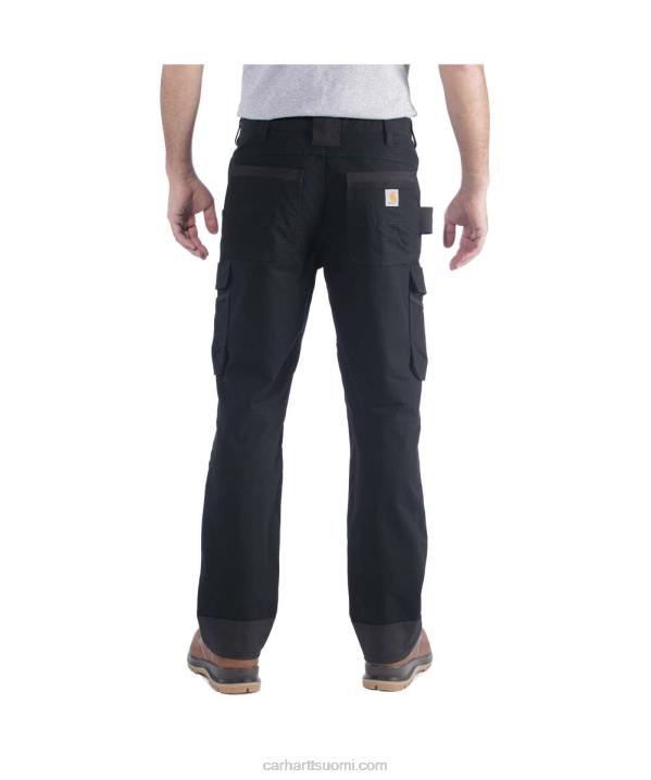 musta miehet Carhartt teräksinen luja flex rented fit kaksinkertainen etu lasti työhousut 4NNJ64