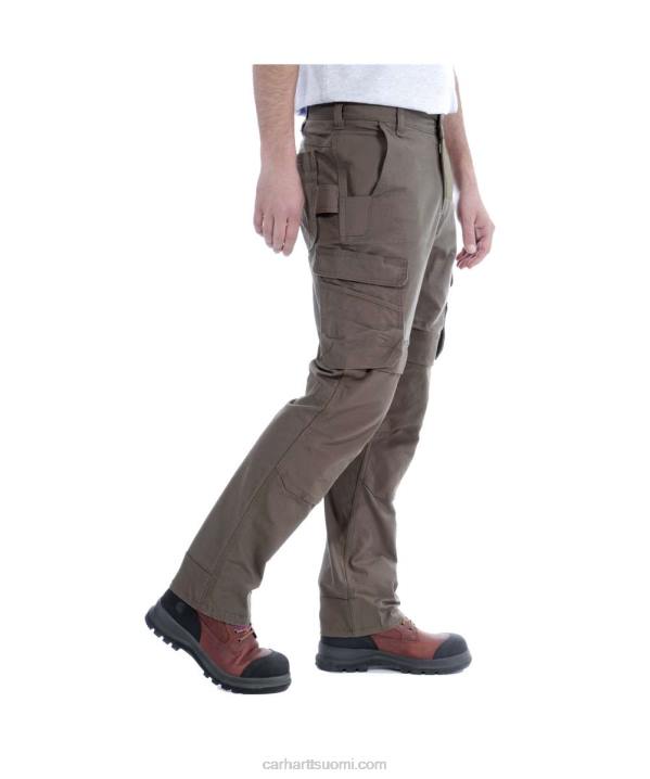 musta miehet Carhartt teräksinen luja flex rented fit kaksinkertainen etu lasti työhousut 4NNJ64