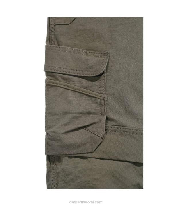 musta miehet Carhartt teräksinen luja flex rented fit kaksinkertainen etu lasti työhousut 4NNJ64