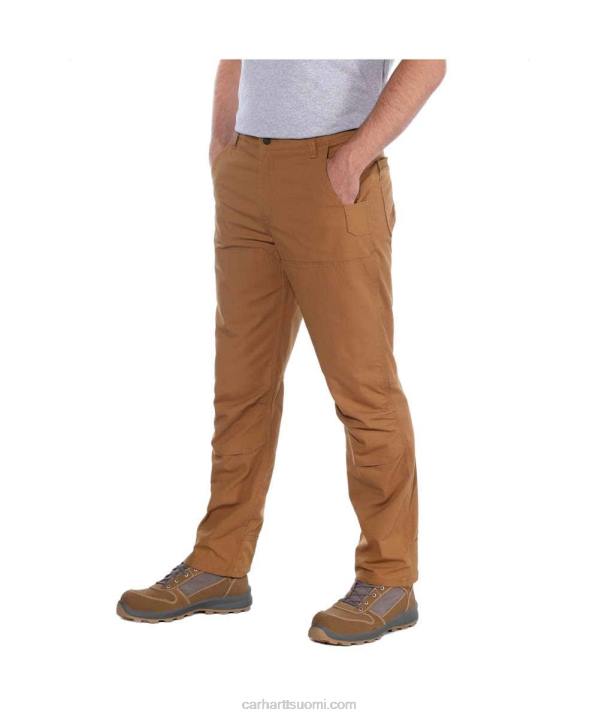 musta miehet Carhartt teräksinen luja flex rented fit kaksinkertainen etukäyttöön työhousut 4NNJ57