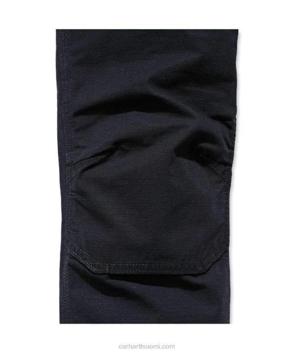 musta miehet Carhartt teräksinen luja flex rented fit kaksinkertainen etukäyttöön työhousut 4NNJ57