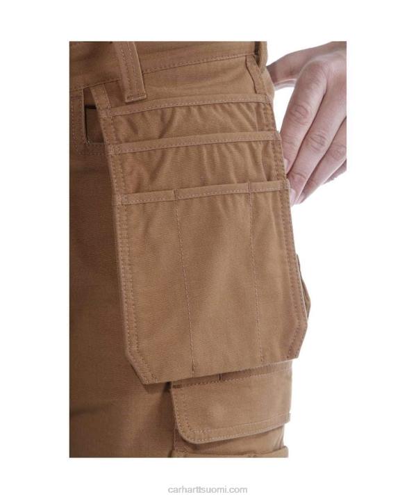 musta miehet Carhartt teräksinen luja flex rented istuvuus kaksinkertainen edessä cargo monitaskuinen työhousut 4NNJ62