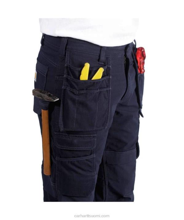 musta miehet Carhartt teräksinen luja flex rented istuvuus kaksinkertainen edessä cargo monitaskuinen työhousut 4NNJ62