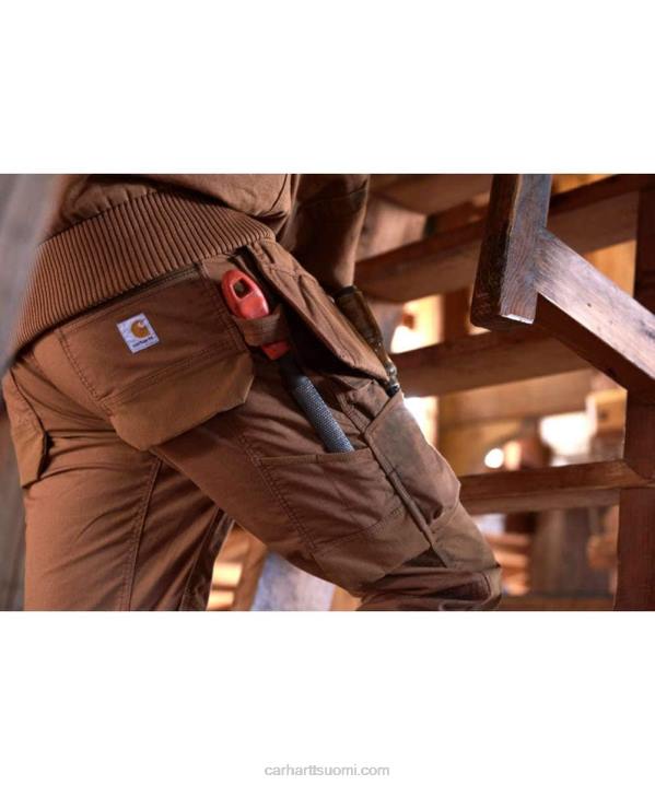 musta miehet Carhartt teräksinen luja flex rented istuvuus kaksinkertainen edessä cargo monitaskuinen työhousut 4NNJ62