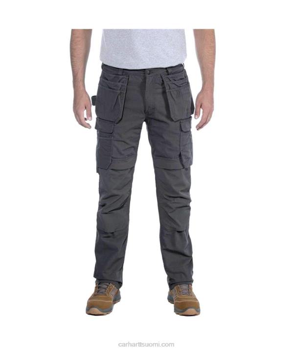 musta miehet Carhartt teräksinen luja flex rented istuvuus kaksinkertainen edessä cargo monitaskuinen työhousut 4NNJ62