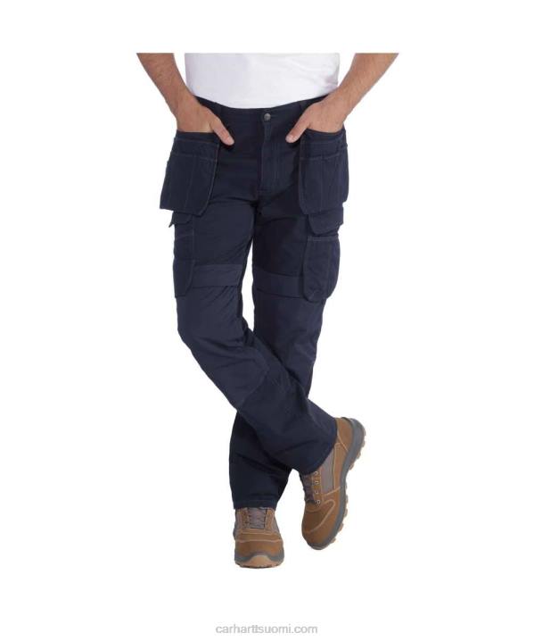 musta miehet Carhartt teräksinen luja flex rented istuvuus kaksinkertainen edessä cargo monitaskuinen työhousut 4NNJ62