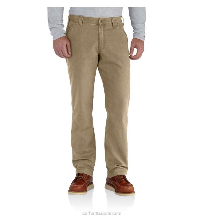 tumma khaki miehet Carhartt kestävät joustavat rento istuvuus canvas-työhousut 4NNJ70