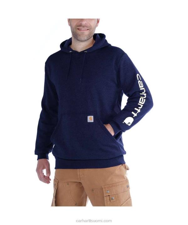 alppisininen kanerva miehet Carhartt löysä istuvuus, keskipainoinen logohihainen graafinen collegepaita 4NNJ38