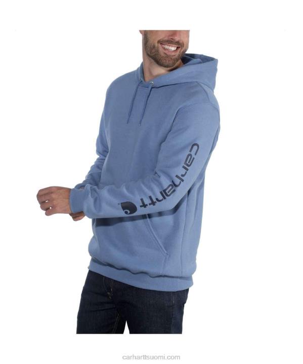 alppisininen kanerva miehet Carhartt löysä istuvuus, keskipainoinen logohihainen graafinen collegepaita 4NNJ38