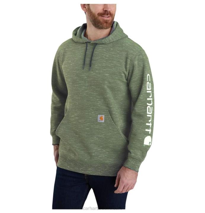 alppisininen kanerva miehet Carhartt löysä istuvuus, keskipainoinen logohihainen graafinen collegepaita 4NNJ38