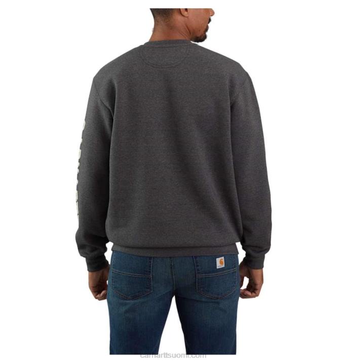 hiilikanerva miehet Carhartt väljä istuvuus keskipainoinen pyöreäkaula-hihainen graafinen collegepaita 4NNJ49