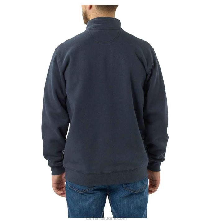 musta miehet Carhartt löysä istuvuus, keskipainoinen neljännesvetoketjullinen mallineulepaita 4NNJ47
