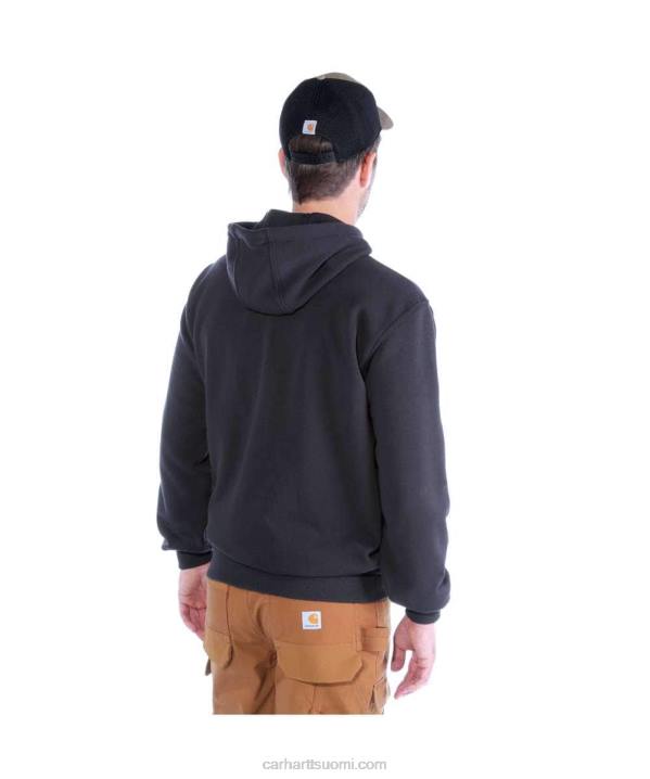 musta miehet Carhartt väljä istuvuus, keskipainoinen logograafinen collegepaita 4NNJ40