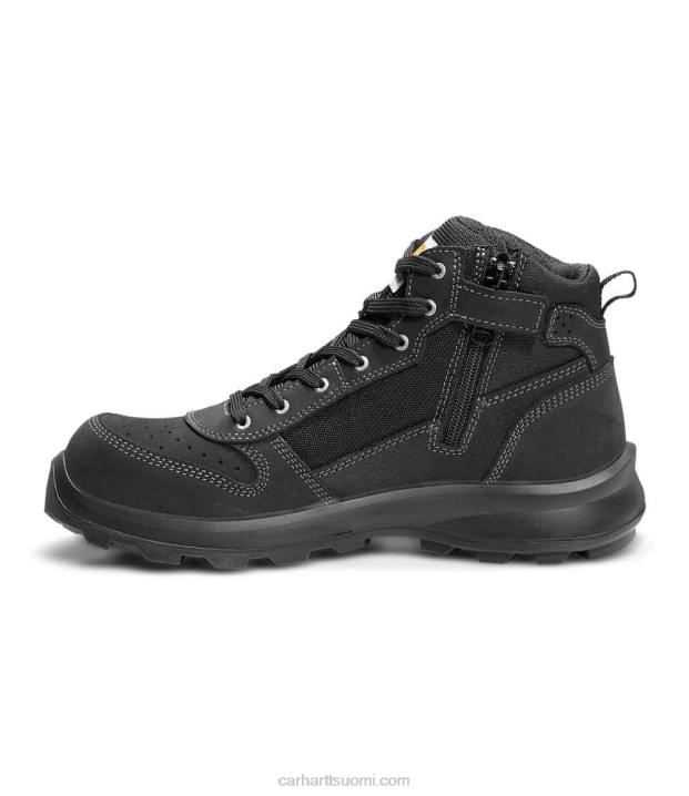 musta miehet Carhartt michigan rugged flex s1p midcut vetoketjullinen turvasaappas 4NNJ158