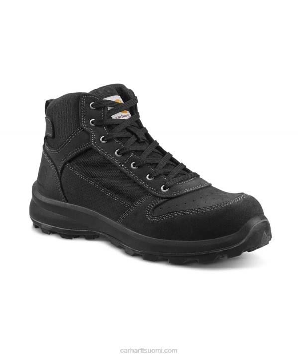 musta miehet Carhartt michigan rugged flex s1p midcut vetoketjullinen turvasaappas 4NNJ158