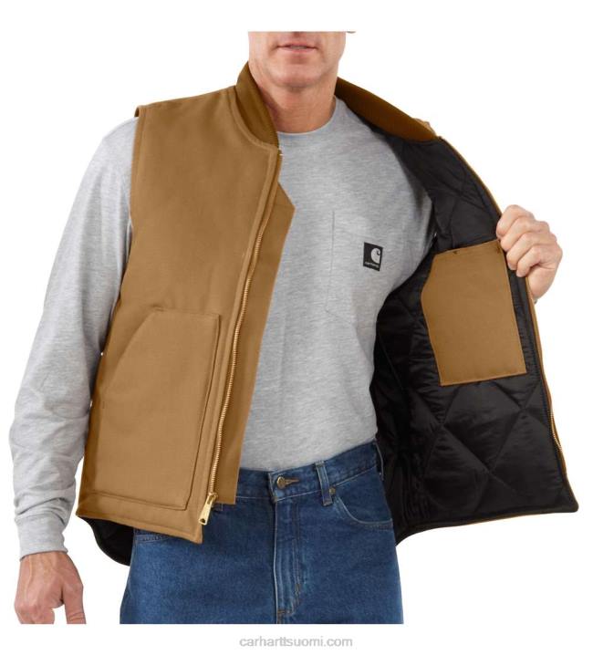 musta miehet Carhartt rento istuvuus kiinteä ankka eristetty kylkiliivi 4NNJ105