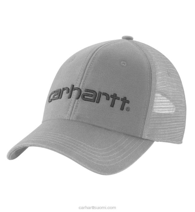 asfaltin musta miehet Carhartt canvas verkkoselkälogograafinen korkki 4NNJ88