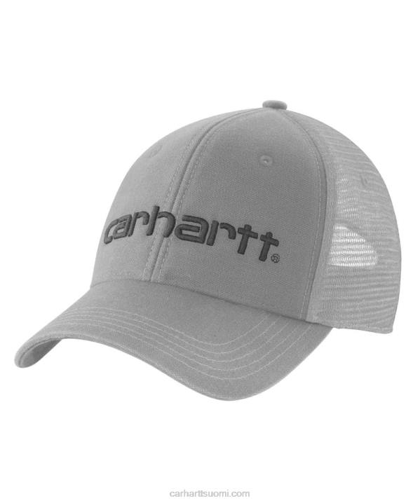 asfaltin musta miehet Carhartt canvas verkkoselkälogograafinen korkki 4NNJ88