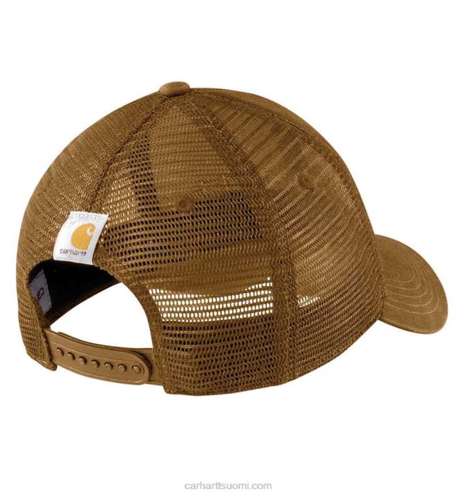 asfaltin musta miehet Carhartt canvas verkkoselkälogograafinen korkki 4NNJ88