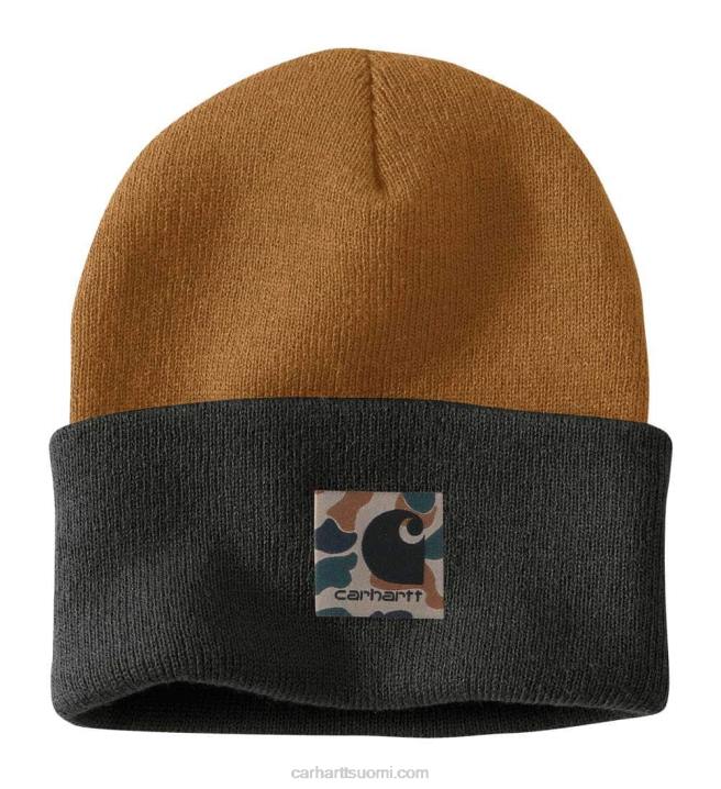 carhartt ruskea miehet Carhartt neuloa camo patch pipo 4NNJ96
