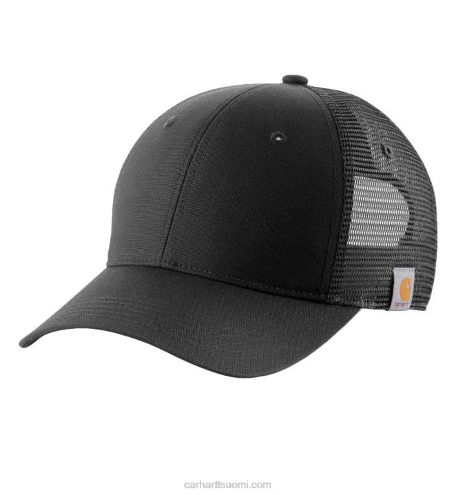 musta miehet Carhartt Kestävä ammattilaissarjan kangasverkkoselkäkorkki 4NNJ85