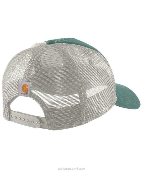 musta miehet Carhartt kangas verkkoselkäpuolella muotoiltu patch cap 4NNJ90