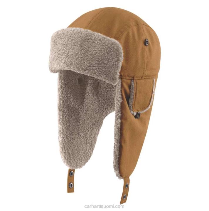 musta miehet Carhartt sateen puolustaja canvas trapper hattu 4NNJ10