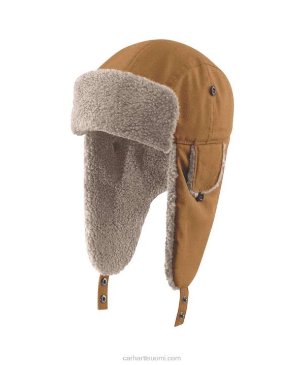 musta miehet Carhartt sateen puolustaja canvas trapper hattu 4NNJ10