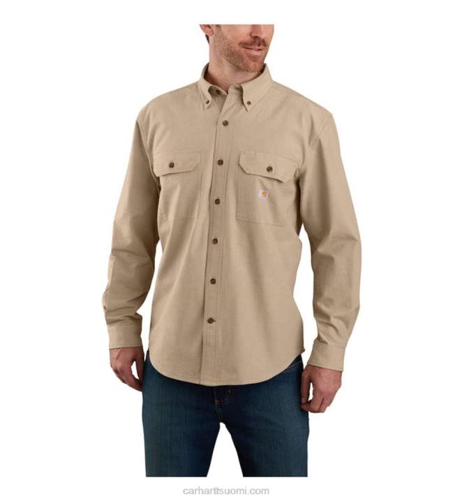 musta chambray miehet Carhartt väljä istuvuus, keskipainoinen chambray pitkähihainen paita 4NNJ108