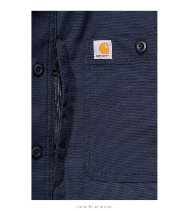 musta miehet Carhartt Kestävä ammattisarjan rento istuvuus canvas pitkähihainen työpaita 4NNJ114