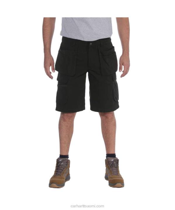 musta miehet Carhartt rugged flex relaxed fit ripstop cargo multi pkt work short 4NNJ151