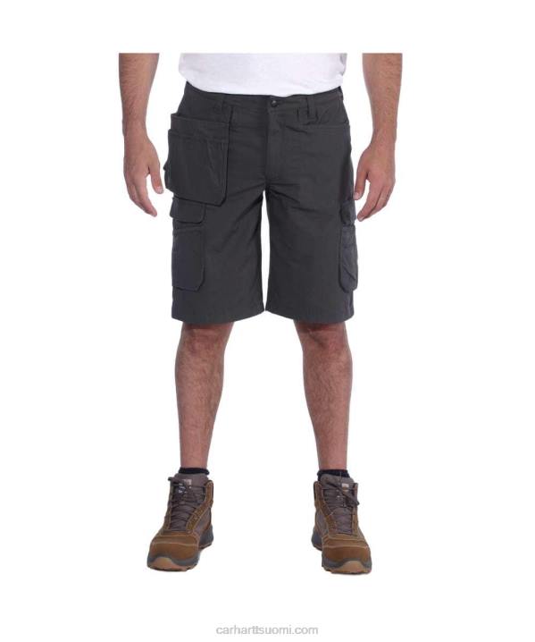 musta miehet Carhartt rugged flex relaxed fit ripstop cargo multi pkt work short 4NNJ151