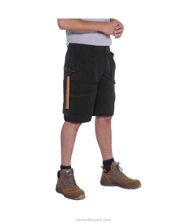 musta miehet Carhartt rugged flex relaxed fit ripstop cargo multi pkt work short 4NNJ151