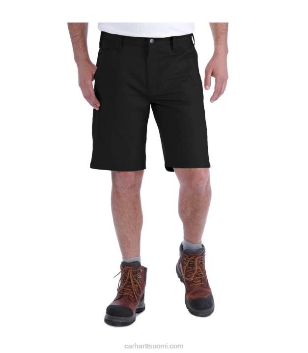 musta miehet Carhartt rugged professional sarja rugged flex rento fit canvas work short 4NNJ147