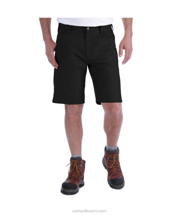 musta miehet Carhartt rugged professional sarja rugged flex rento fit canvas work short 4NNJ147