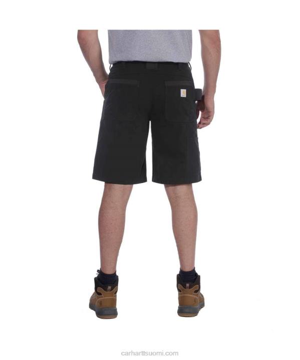 musta miehet Carhartt teräs rugged flex relaxed fit hyödyllisyystyö lyhyt 4NNJ148
