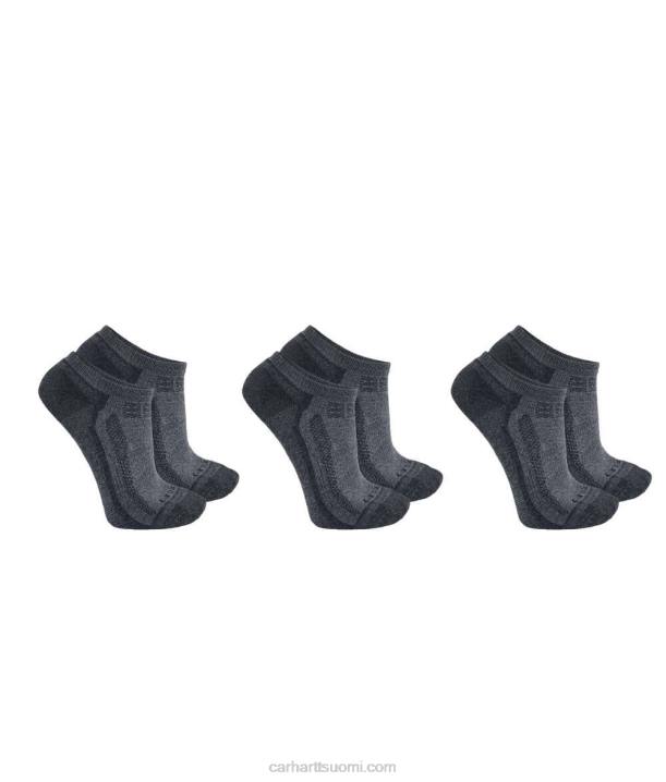 musta miehet Carhartt keskipainoinen voimakas matala sukka, 3 paria 4NNJ177
