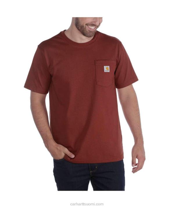 alppisininen kanerva miehet Carhartt rennon mallin raskas lyhythihainen k87 taskut-paita 4NNJ116