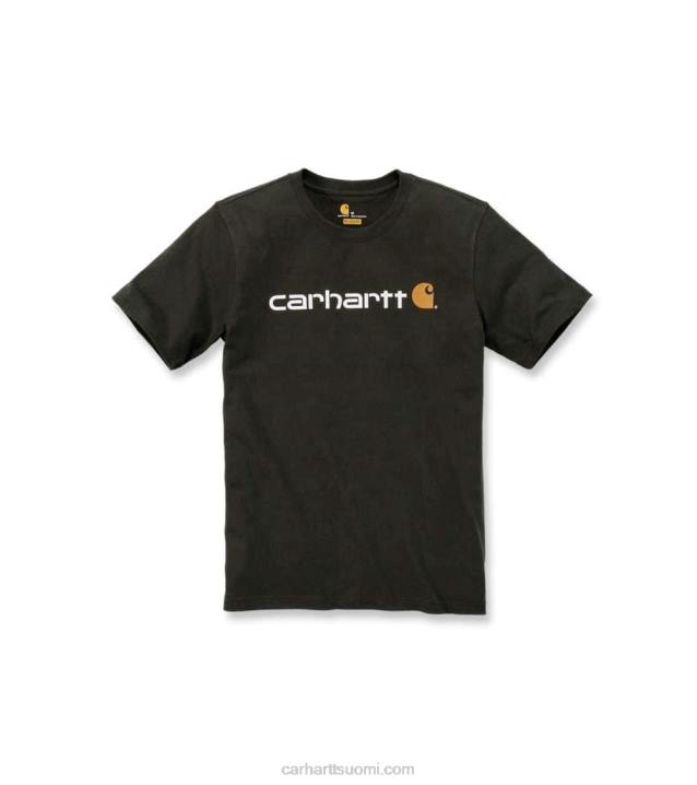 alppisininen kanerva miehet Carhartt rennon mallin raskas lyhythihainen logograafinen t-paita 4NNJ127